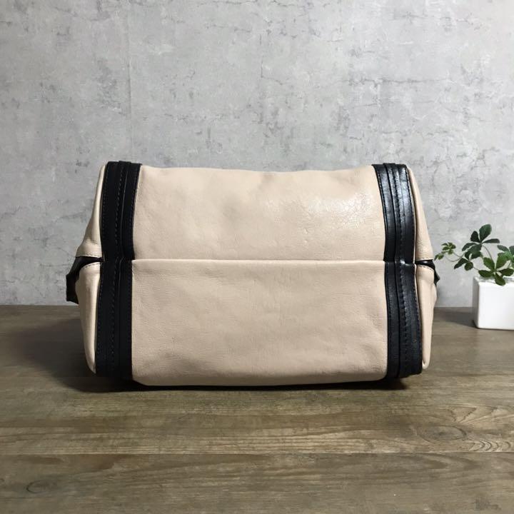 得価HOT 美品工房 ハンドバッグ レザー アイボリー×ブラック xedqN-m69964123632 美品 Chloe クロエ NEW得価