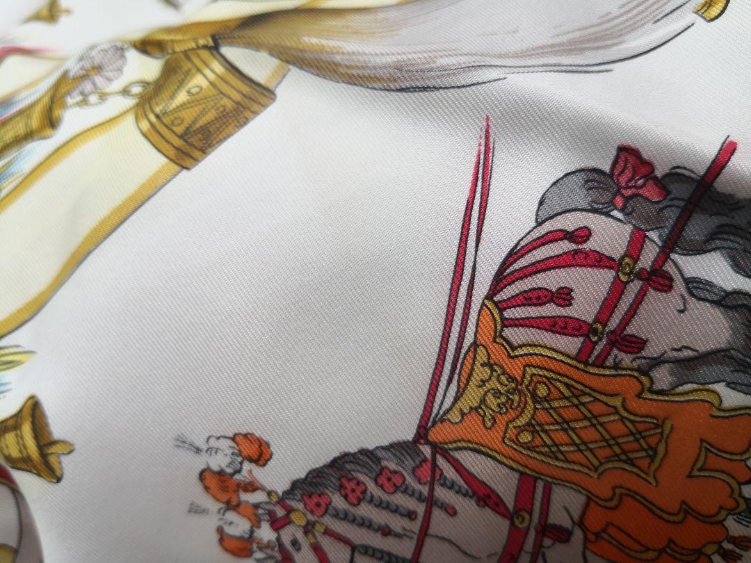 エルメス HERMES スカーフ カレ90 馬飾り 画像12