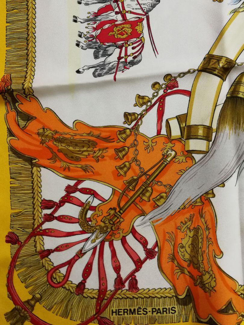 エルメス HERMES スカーフ カレ90 馬飾り 画像3