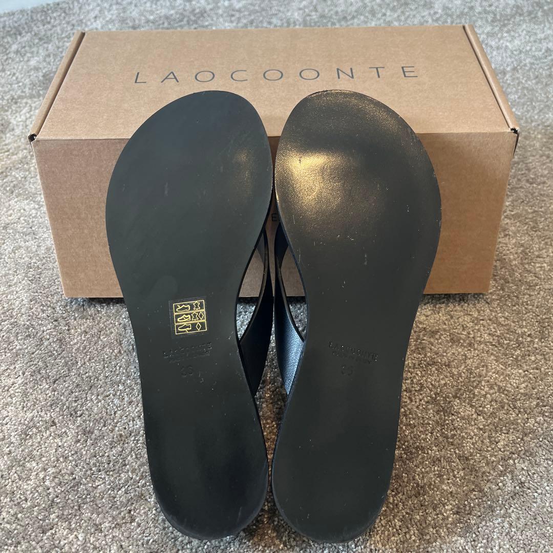 LAOCOONTE ブラック トングサンダル