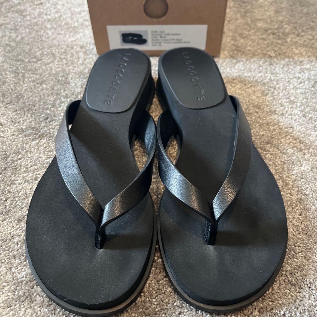 LAOCOONTE ブラック トングサンダル