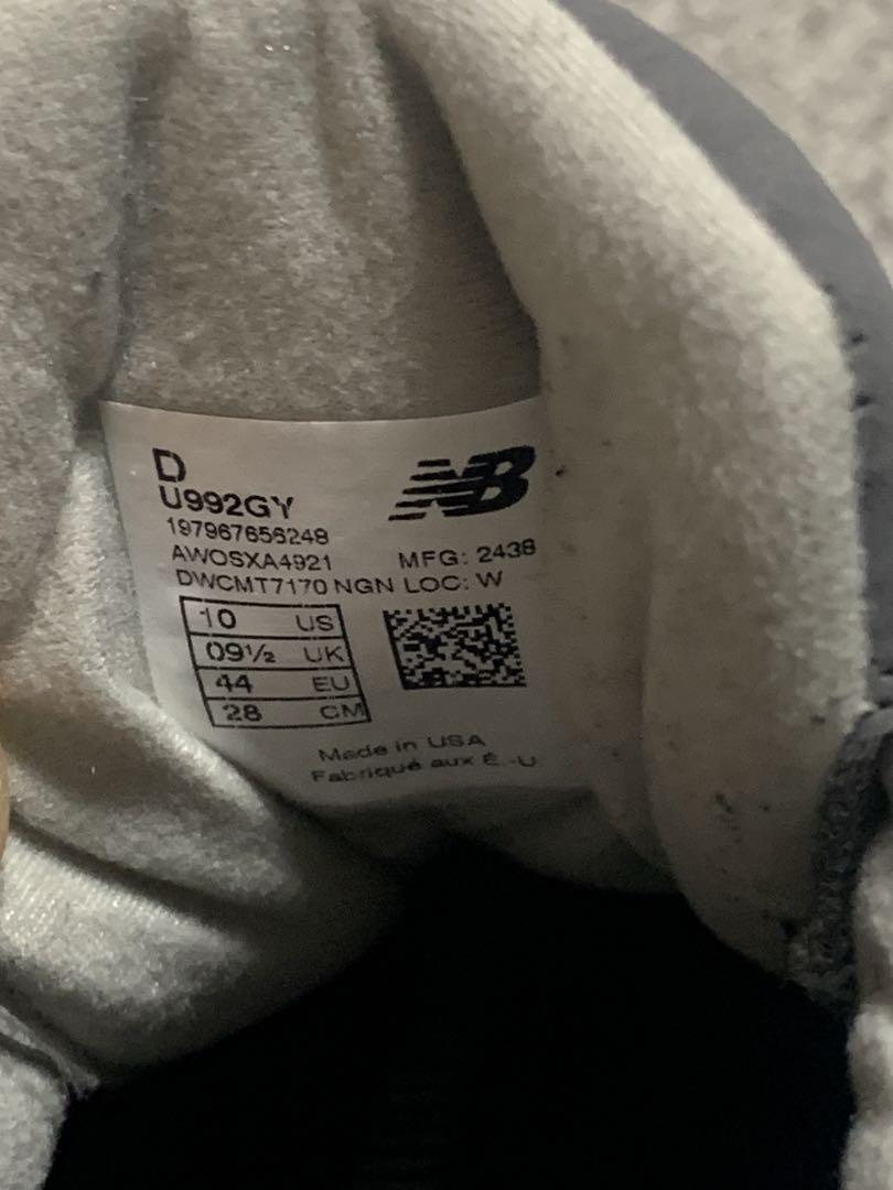 靴 new balance 992