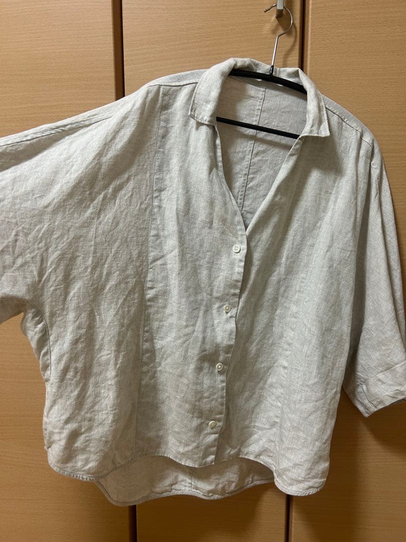 北欧暮らしの道具店　オールインワン見えするフレンチリネンのセットアップ