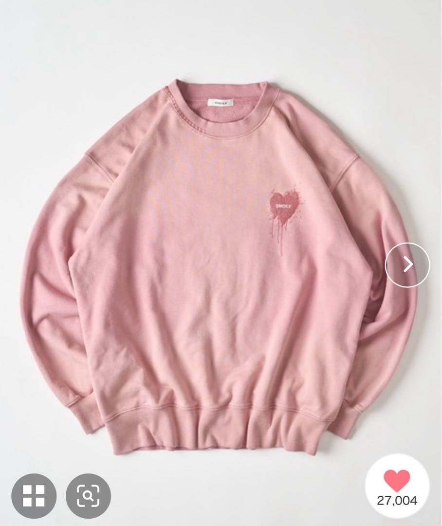 ハートロゴステッチスウェット