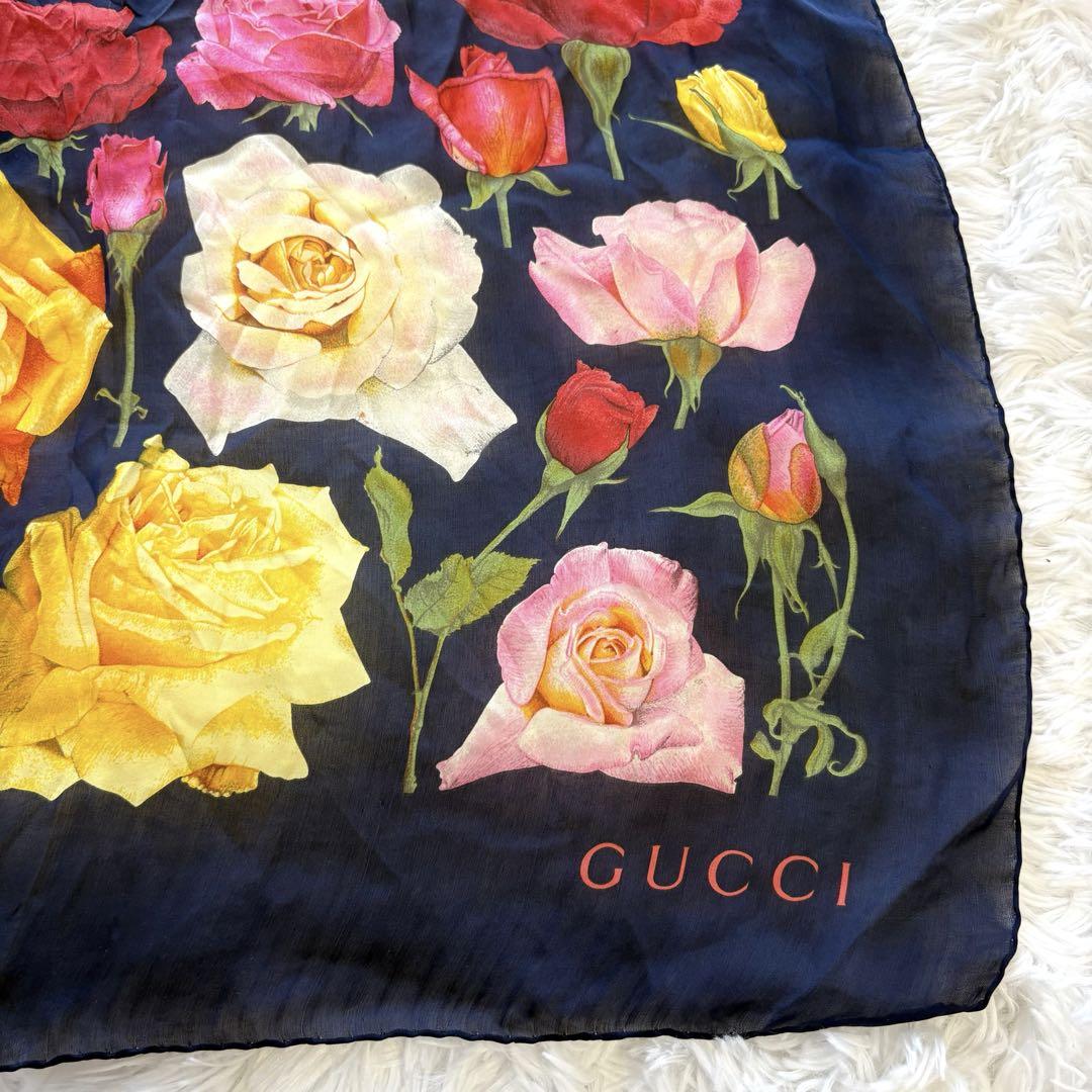 楽天市場】GUCCI グッチ シルク スカーフ 花柄 フラワー