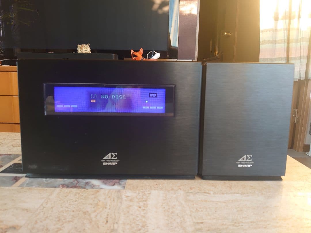 配送員設置 シャープ 1ビットデジタルアンプ 搭載のオーディオシステム