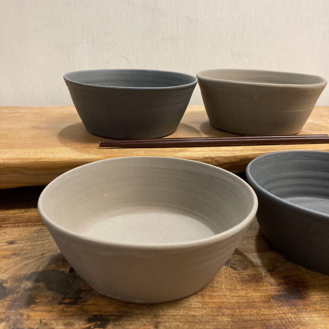 ちゃーさん　新品　陶器　陶芸作家　リム鉢3個　199 新品 陶器 陶芸作家 リム鉢3個 199 寝転べ