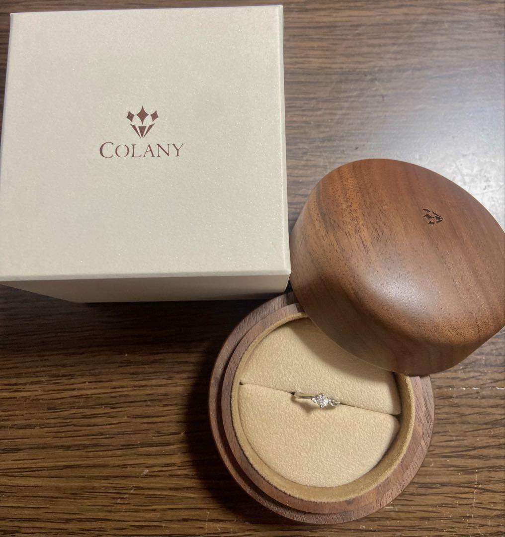 COLANY コラニー ダイヤモンド プラチナリング 7号 婚約指輪