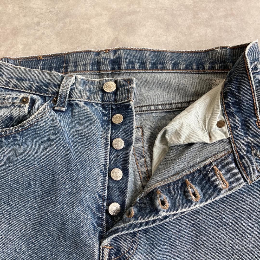 リーバイス501 Levis W30 ブルーデニム 青 パンツ 90s USA製
