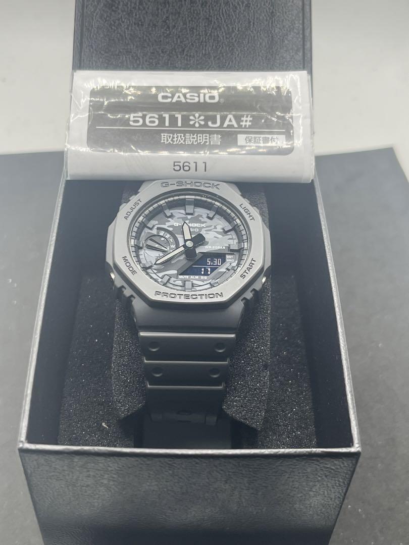 G-SHOCK GA-2100CA カモ箱付き稼働極美品　ブラックカシオーク