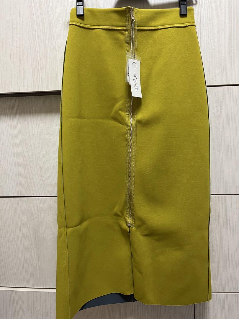 新品●ヤマダヤ　ラディエイトRADIATE　ファスナーロングスカート■マスタード