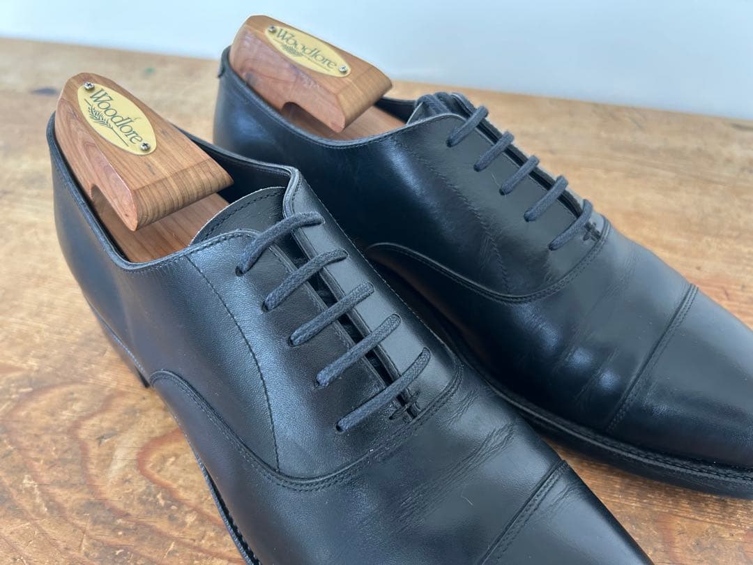 RENDO 黒ストレートチップ　845ラスト　CAP TOE OXFORD