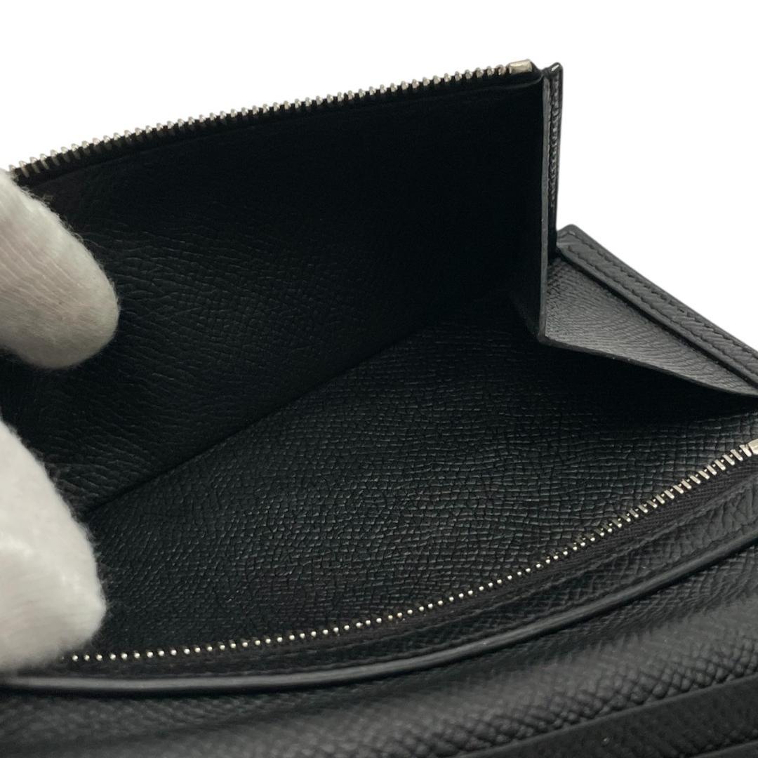 【超極美品】エルメス ヴォーエプソン ブラック ベアンスフレ 二つ折り財布