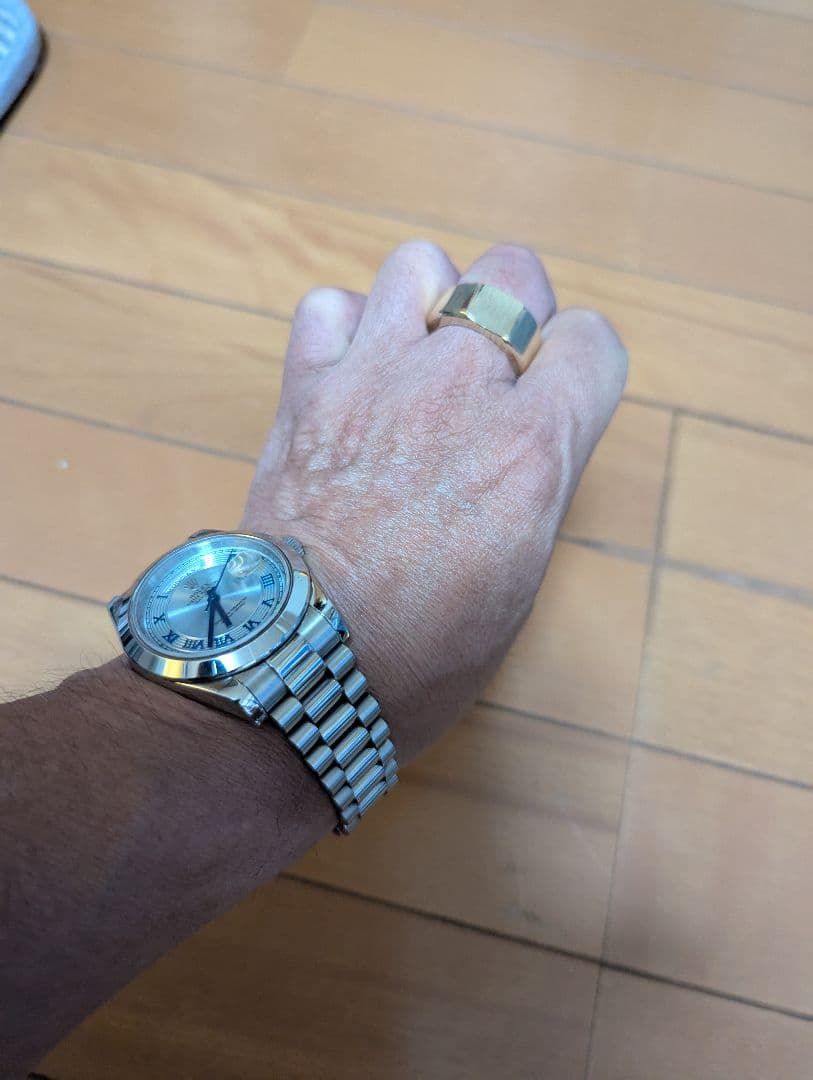 購入前コメント宜しく・ゴールド印台リング・真鍮印台リング・レトロ1点物