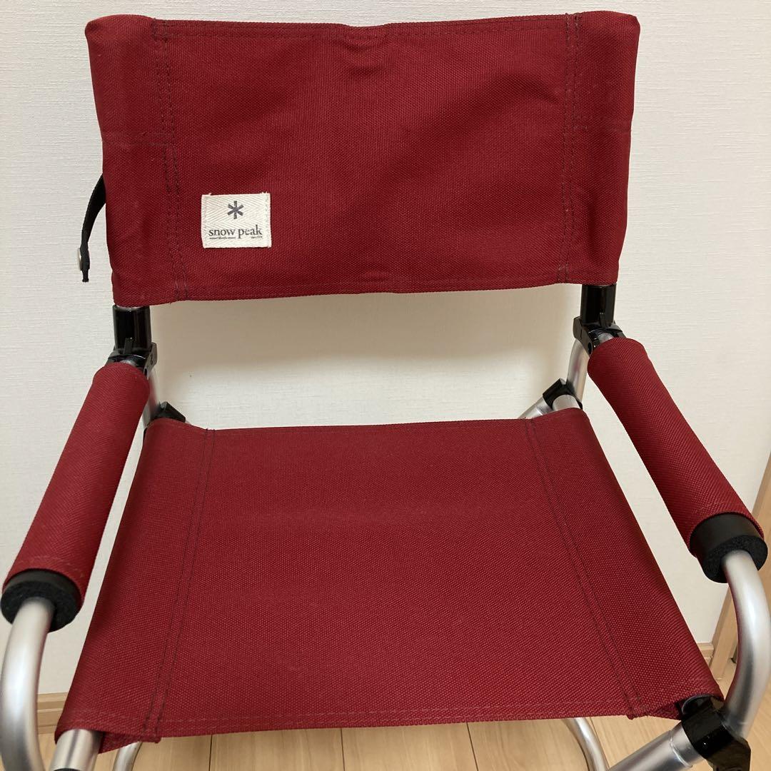 snow peak キッズ折りたたみチェア レッド