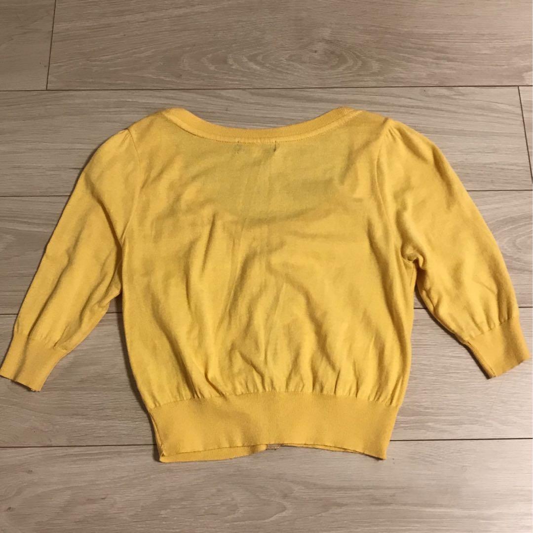 BURBERRY BLUE LABEL ボレロ　カーディガン　イエロー