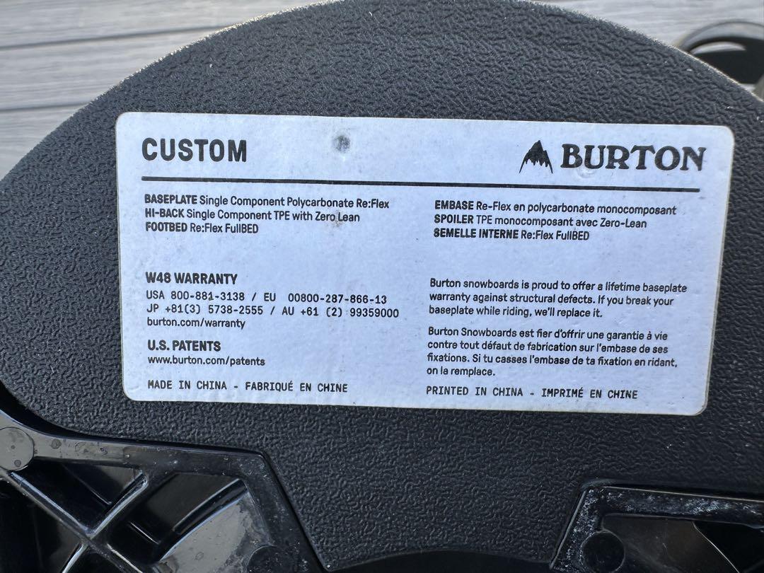 BURTON CUSTOMスノーボード ビンディング ブラック