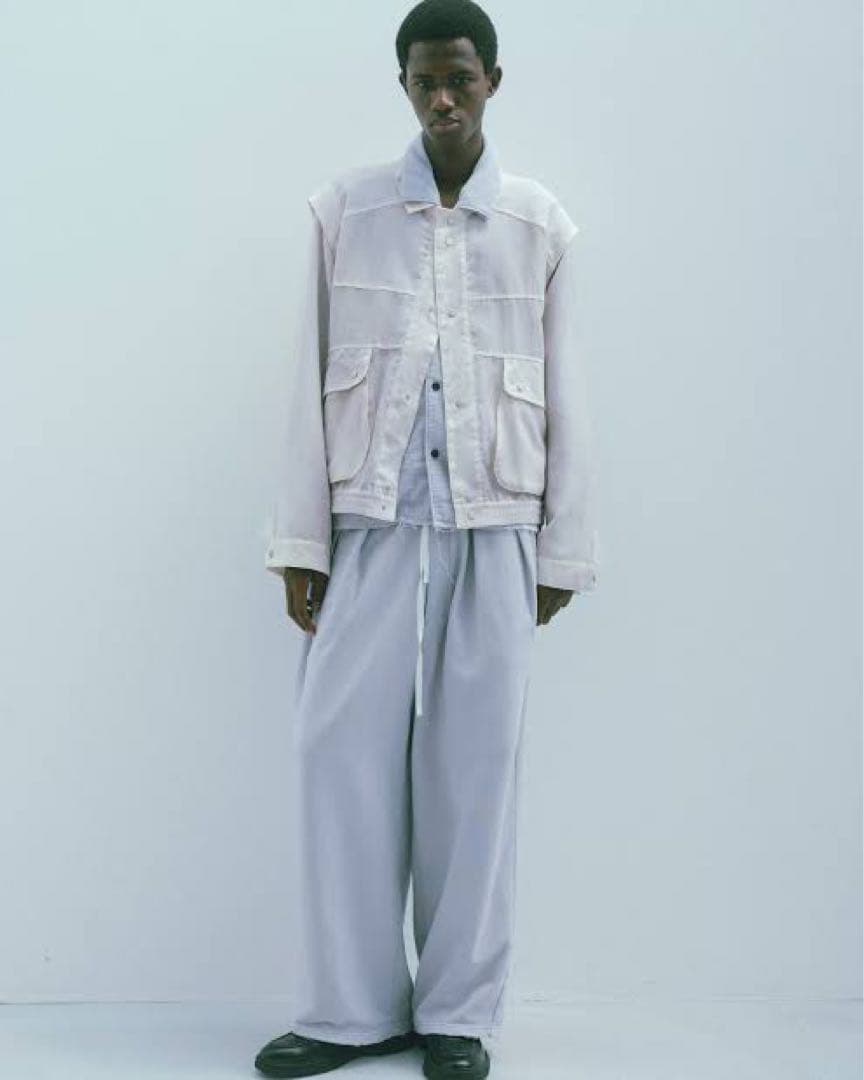 ANCELLM TUCK SWEAT PANTS(PURPLE)