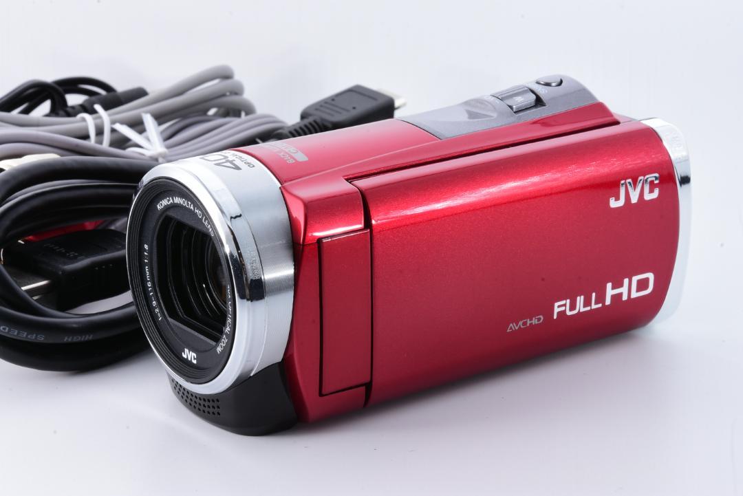 美品★ＪＶＣケンウッド デジタルハイビジョンムービー レッドGZ-E600-R