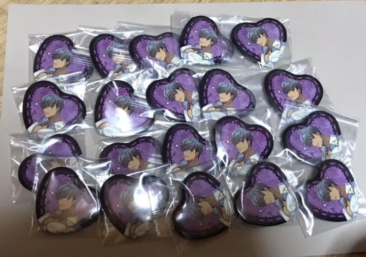 代引可】 ゆめくろ ヴァルター ハート缶バッジ 20点 キャラクター