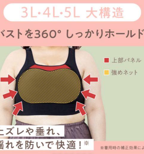 未使用 エヌメリー Nmerry おうちブラ ナイトブラ 3L 2枚 即発送