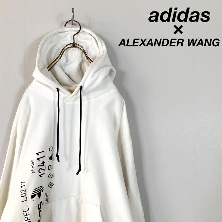 超激得高品質 adidas - adidas ALEXANDER WANG デザインロゴ フーディ