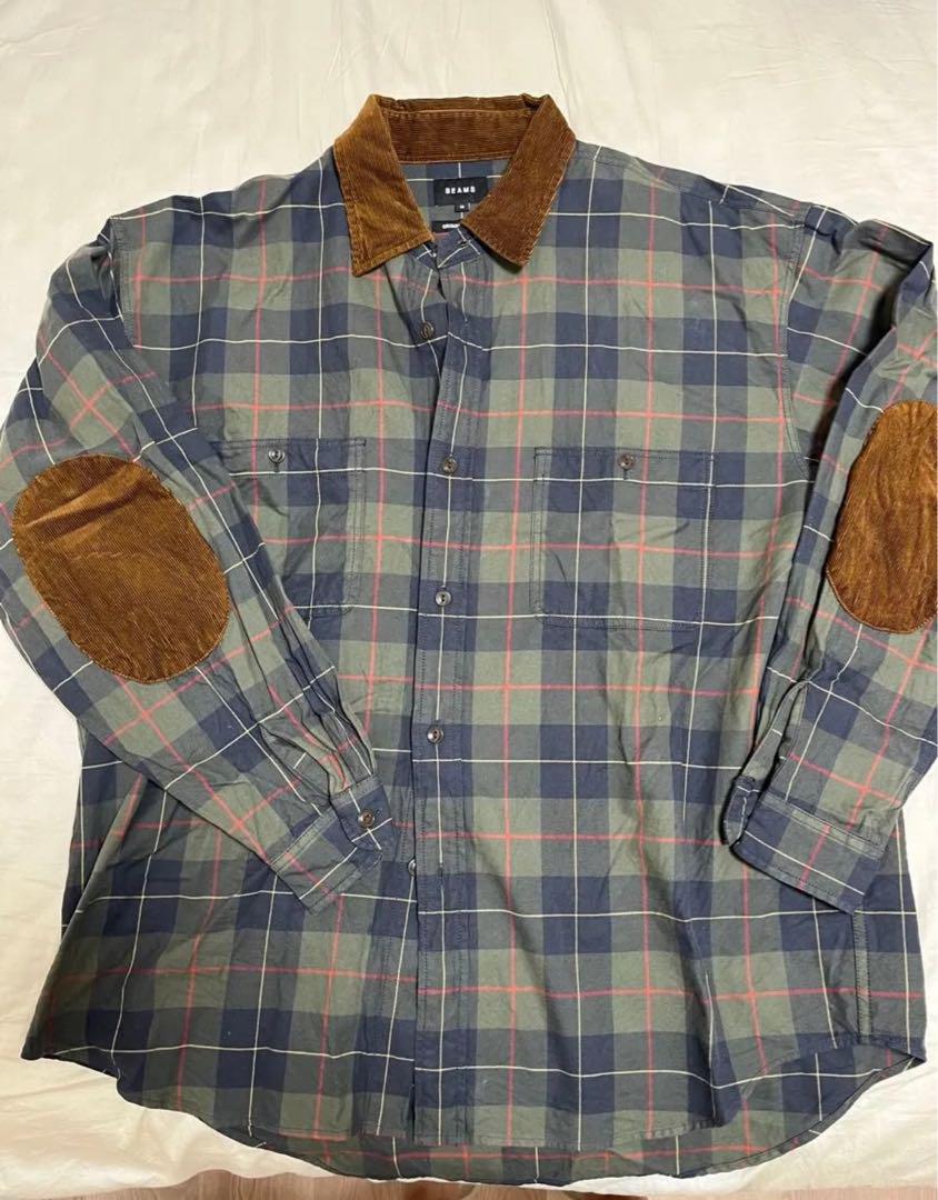 BEAMS M チェック柄 長袖シャツ