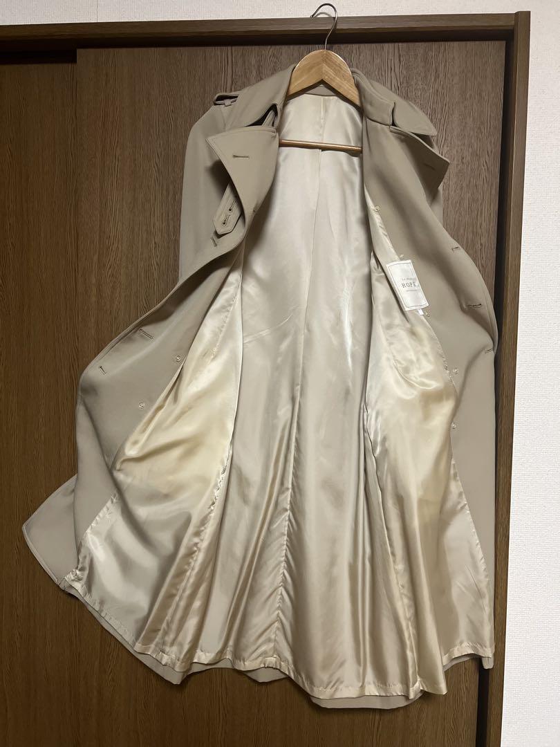La Mode Rope ベージュ トレンチコート ダブルブレスト La Mode Rope ベージュ トレンチコート ダブルブレスト
