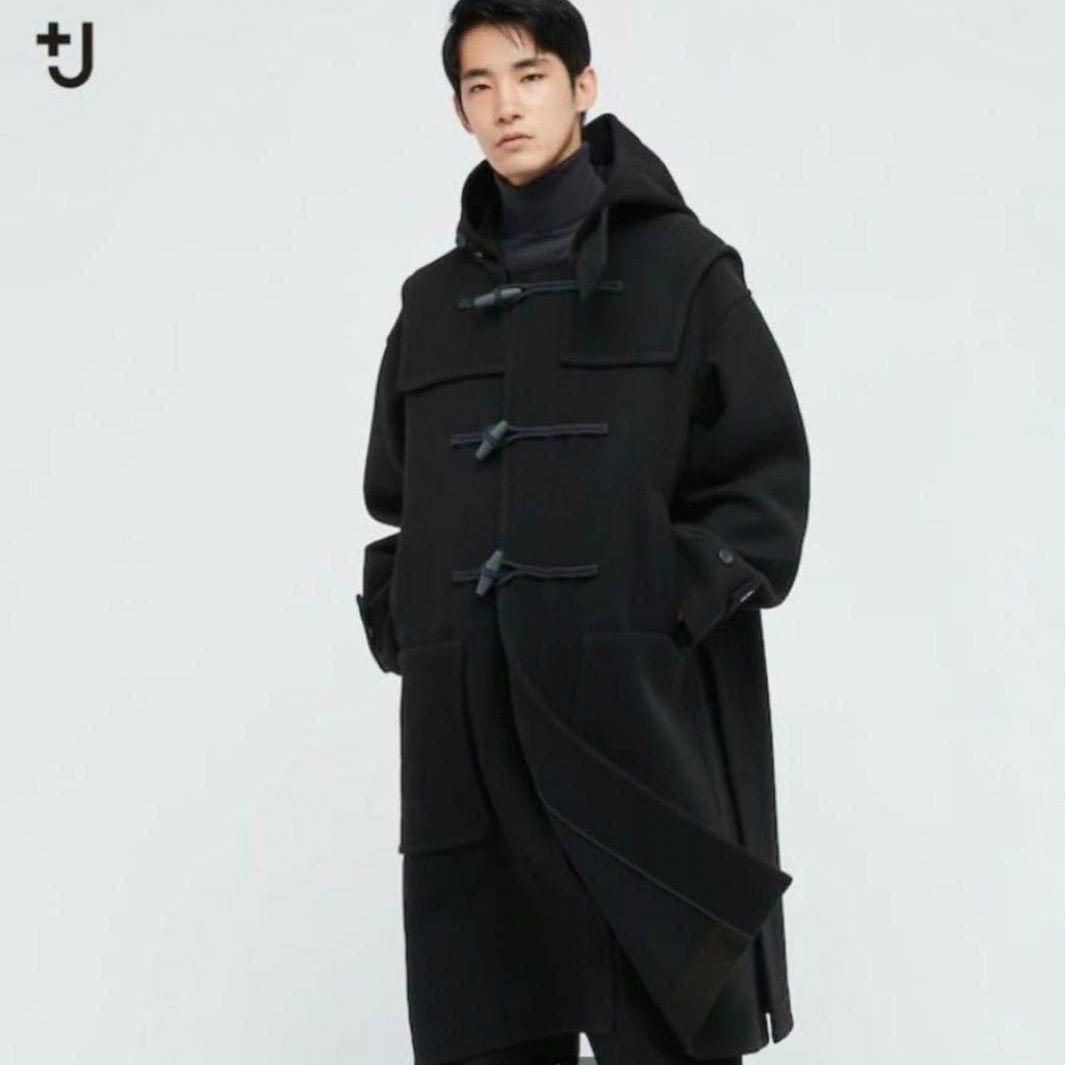 UNIQLO +J ウール オーバーサイズダッフルコート　M BLACK 黒