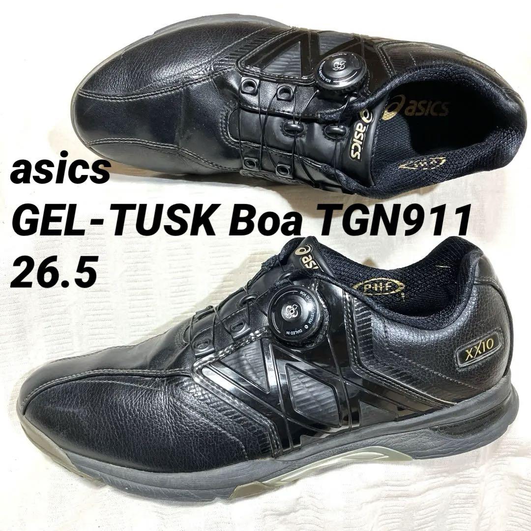 アシックス asics メンズ ゴルフ シューズ TGN911 26.5 黒
