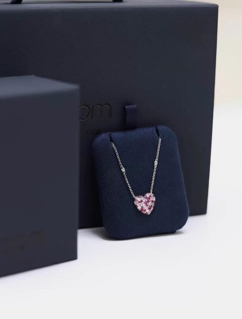 apm Monaco ハート型 ネックレス ピンク