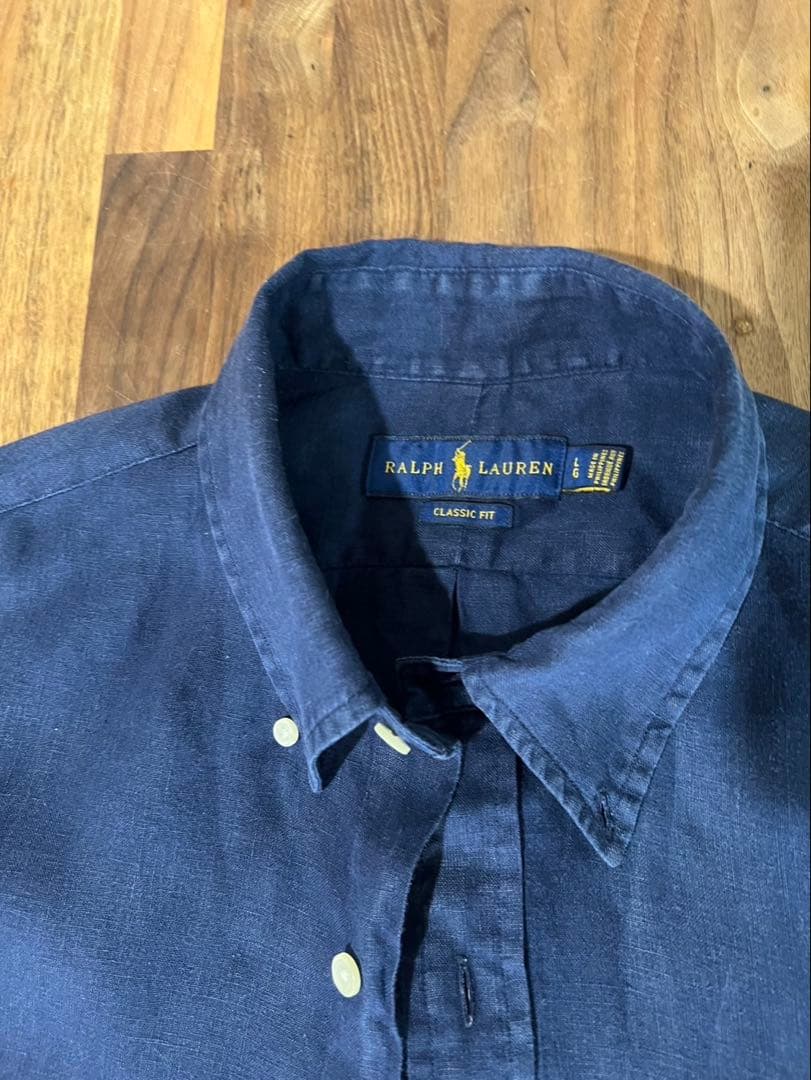 Ralph Lauren リネンシャツ Lサイズ ラルフローレンL Ralph Lauren