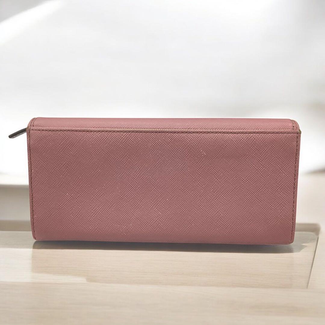 Paul Smith 長財布 ネイビー／ピンク レザー デイジーレザー 長財布 / Paul Smith | ファッション通販 【公式