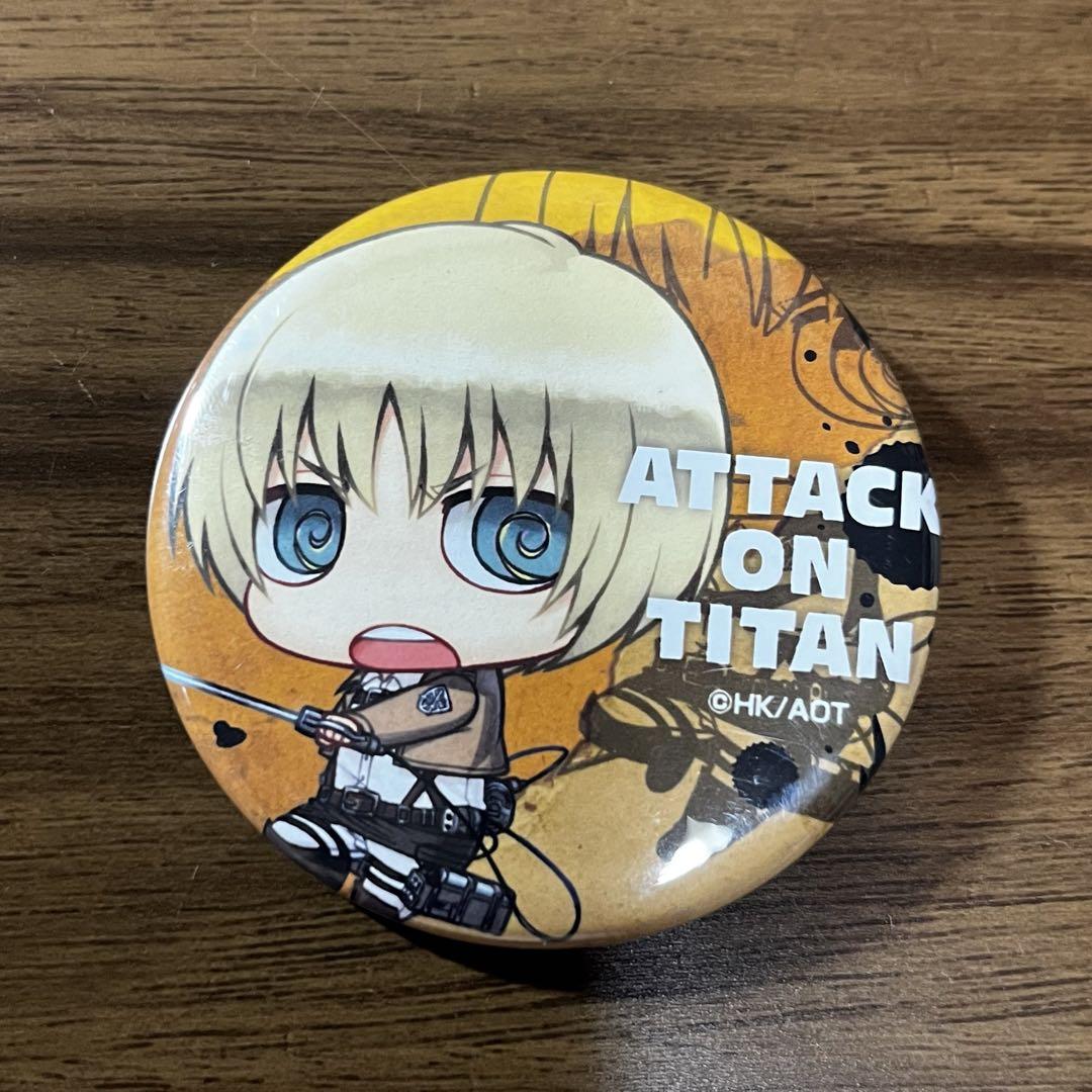 進撃の巨人 アルミン 缶バッジ ちみキャラ - メルカリ