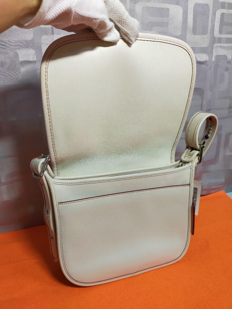 お買い得新作 美品 コーチ COACH ショルダーバッグ 本革 レザー スタッツ 白 609 kvxtl-m70012489650 特価超歓迎