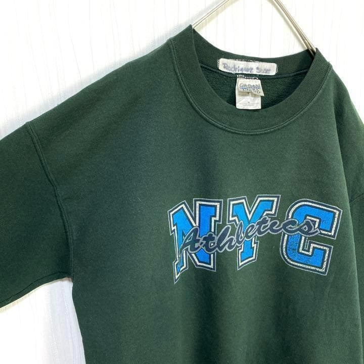 【メキシコ製】ギルダン☆スウェットトレーナー　NYC　カレッジロゴ