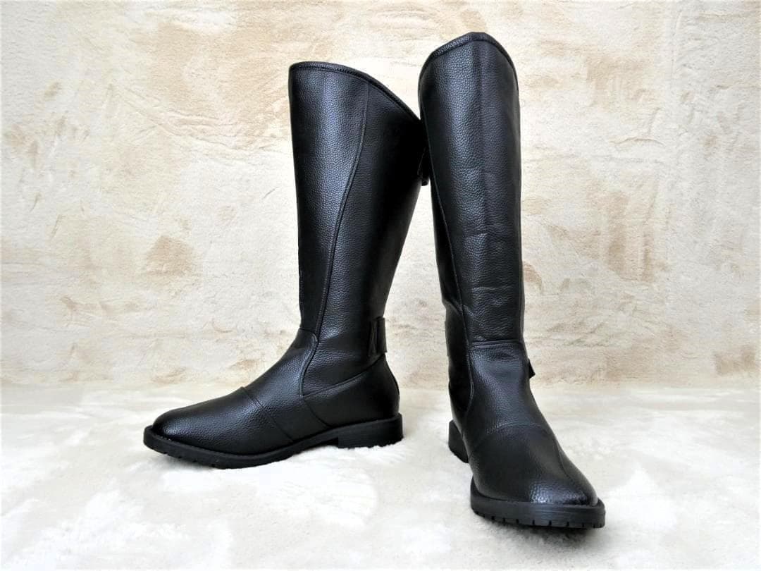 黒27.5cm 特攻ブーツ/ブラック ライダーブーツ 旧車會 ロングブーツ 黒27.5cm 特攻ブーツ/ブラック ライダーブーツ 旧車會 ロングブーツ