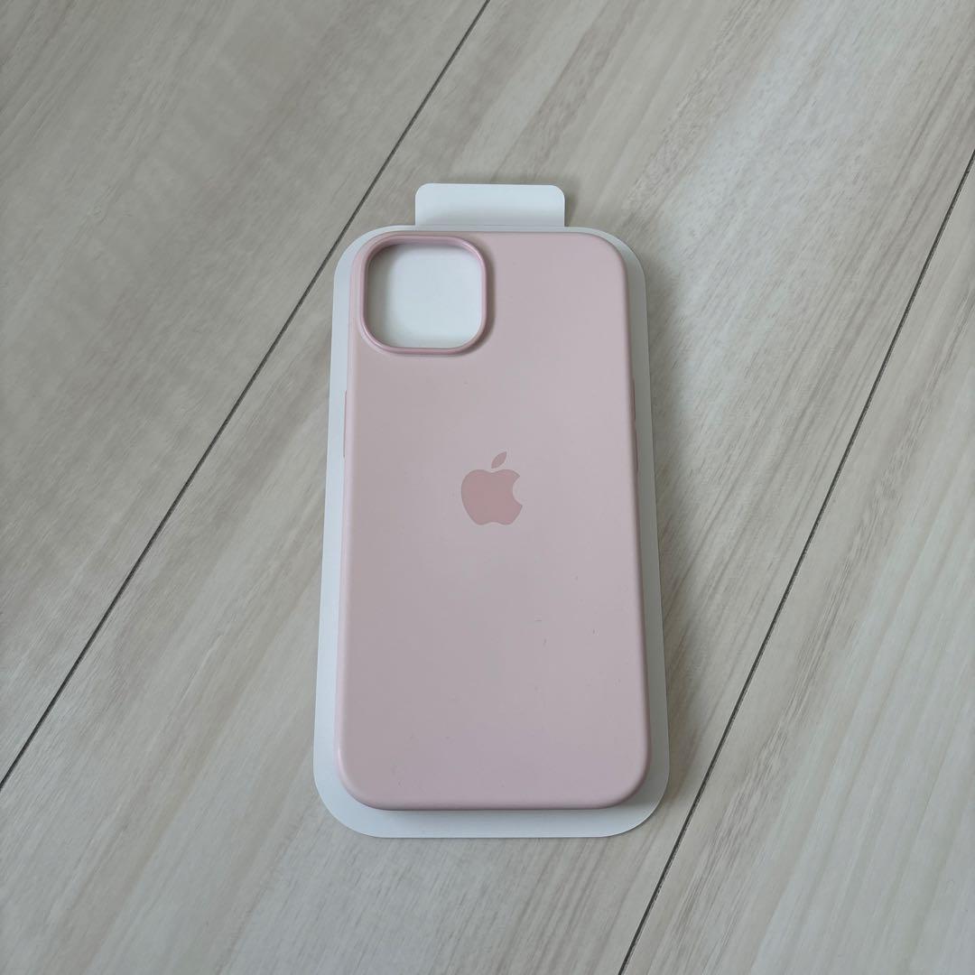 【一回のみ装着】iPhone 14 シリコンケース ピンク MagSafe対応