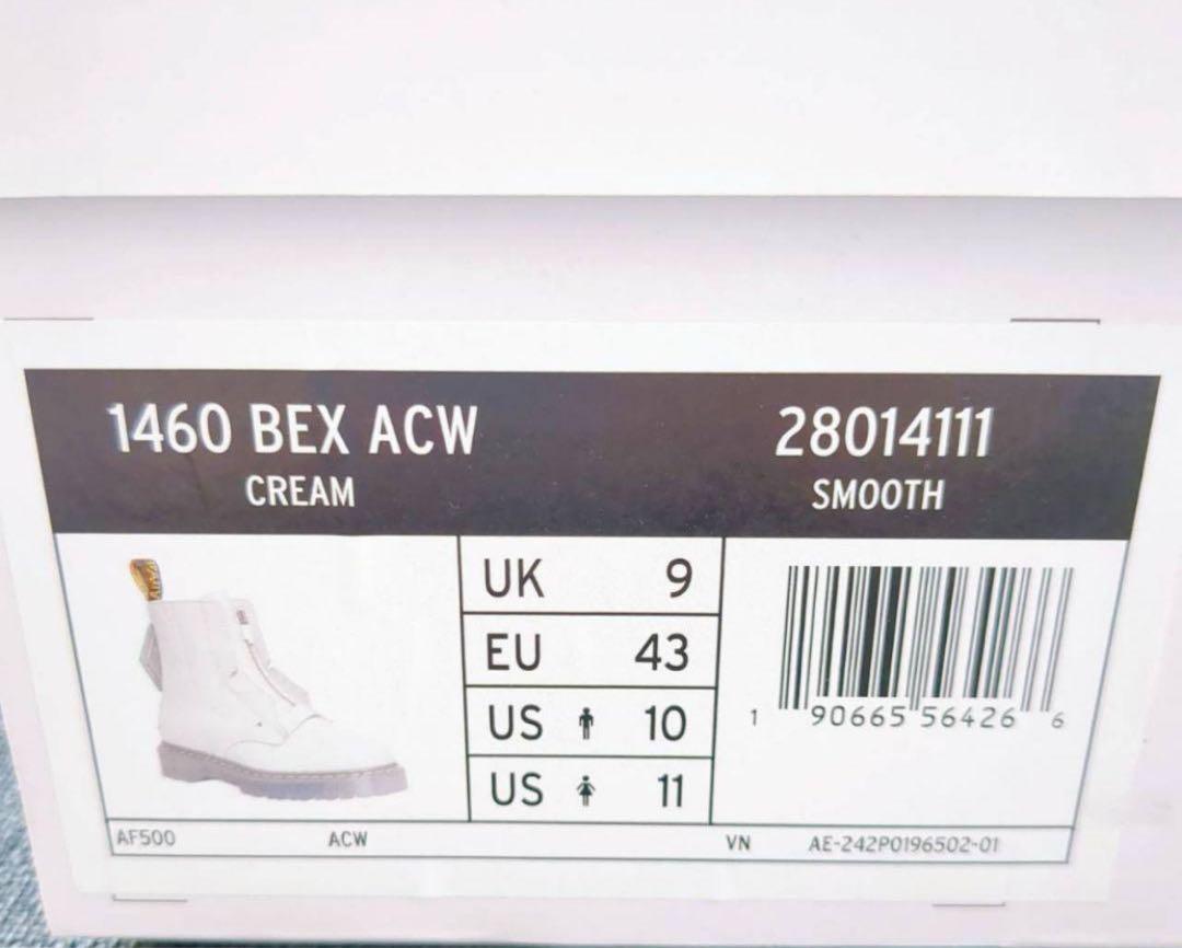 Dr.Martens A-COLD-WALL1460BEX ACW8ホールブーツ