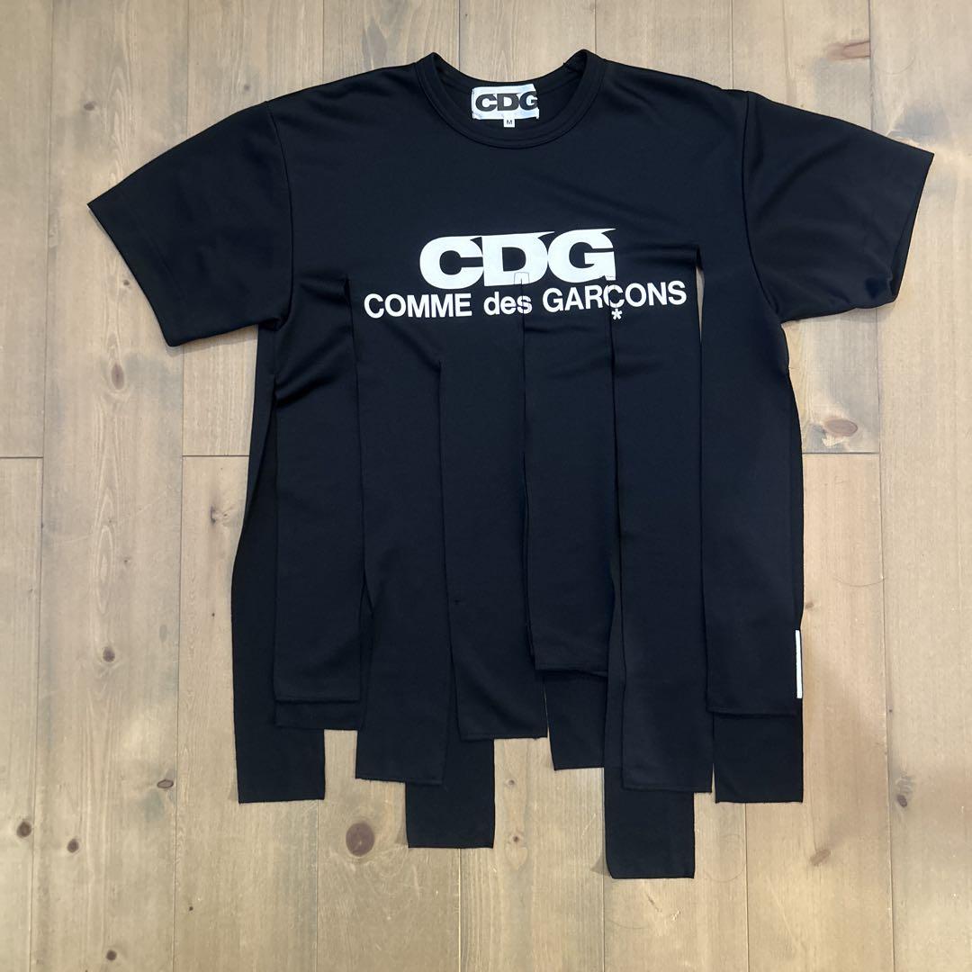 CDG コムデギャルソン　短冊tシャツ　即日発送トップス