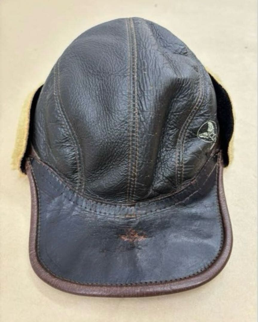 ARMY AIR FORCES B-2 レザー フライトキャップ ファー裏地付きVINTAGE