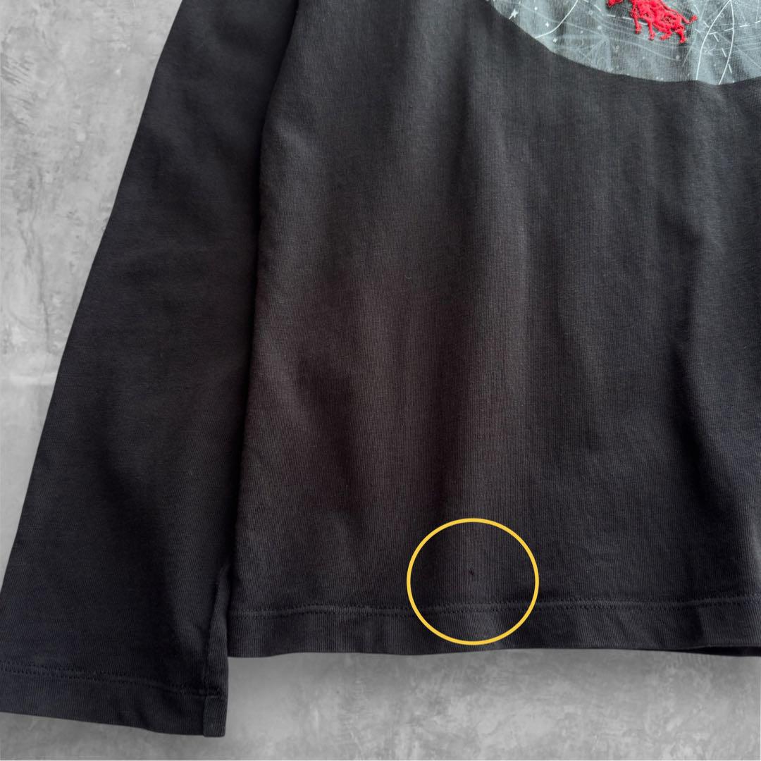 MONCLER モンクレール 長袖 カットソー ロゴ 星座 刺繍 ブラック M