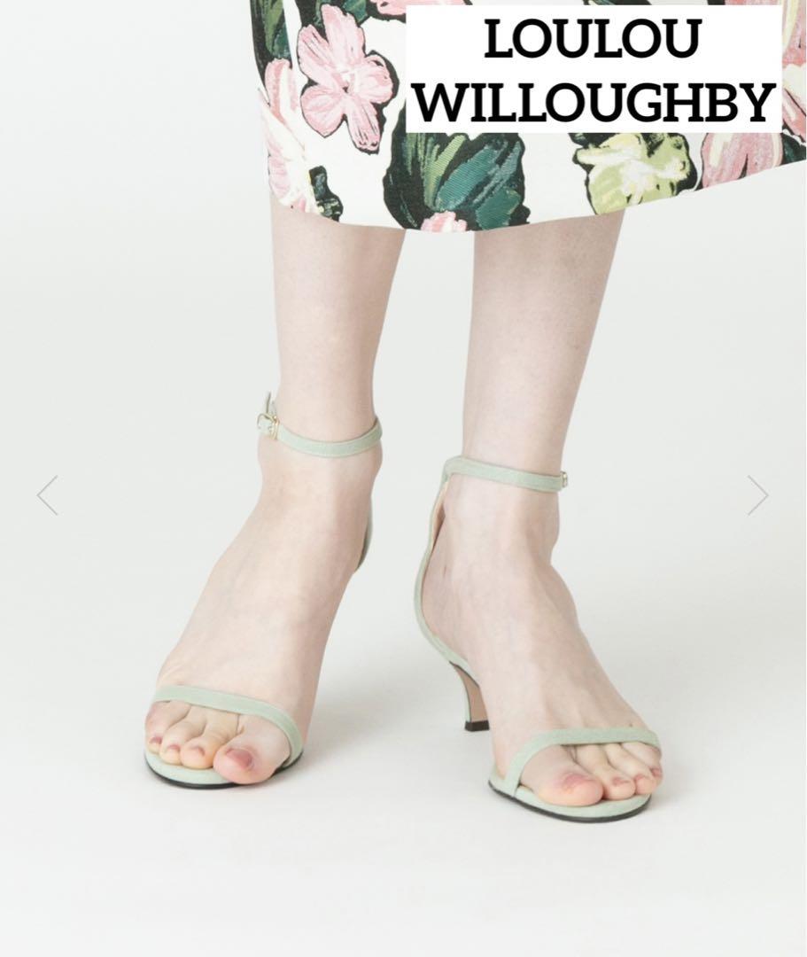 LOULOU WILLOUGHBY ストラップサンダル/ミントグリーン