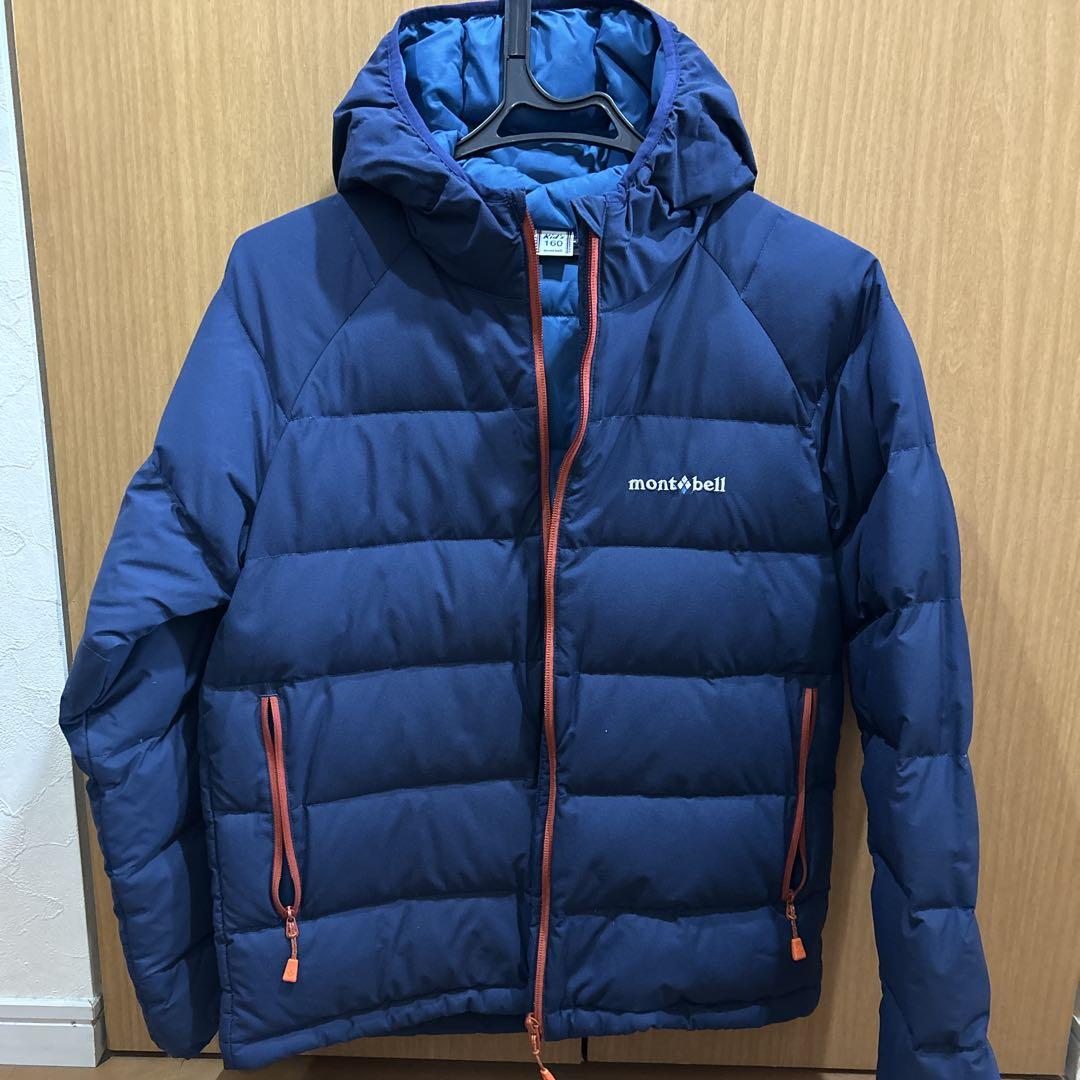 モンベルウインドストッパーダウンパーカ160サイズGORE-TEX