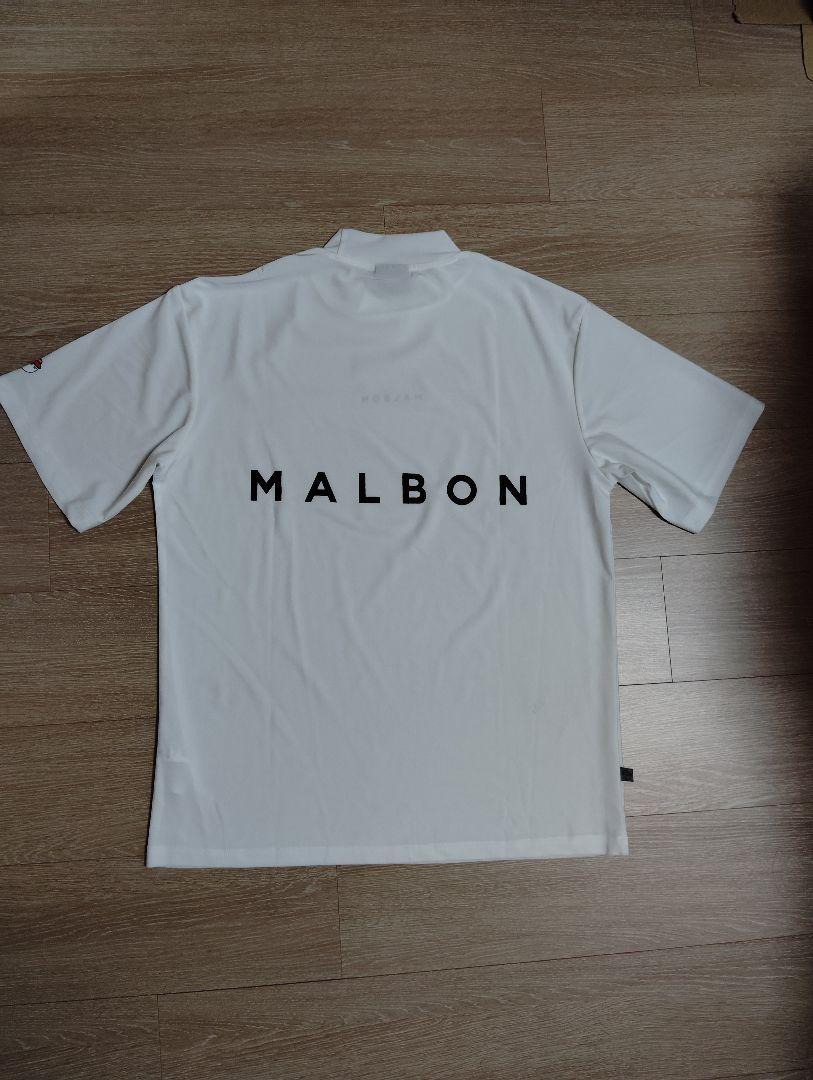 MALBON マルボンゴルフ モックネックシャツ ホワイト - メルカリ