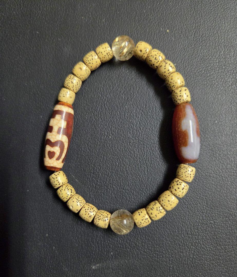 最新デザインの 773 ブレスレット dzibeads 寶瓶蓮花天珠 観音天珠 天珠 アクセサリー