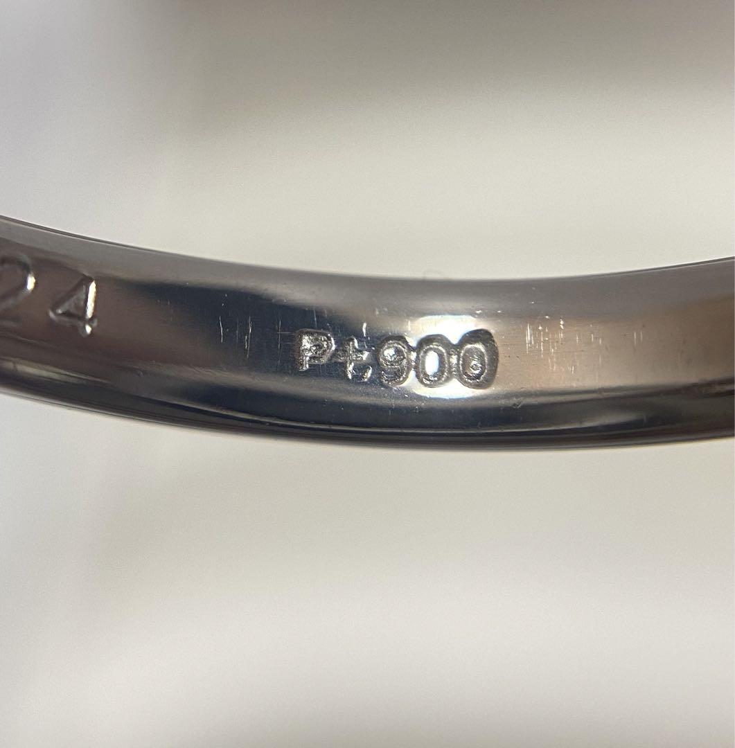 【ダイヤモンド鑑定書付】pt900 1ctダイヤモンドリング 4.0g 10号