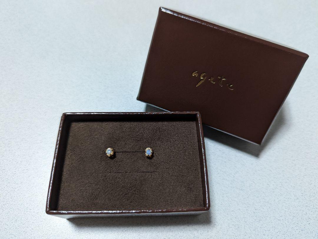 1800円 男性に人気! agete k10ピアス
