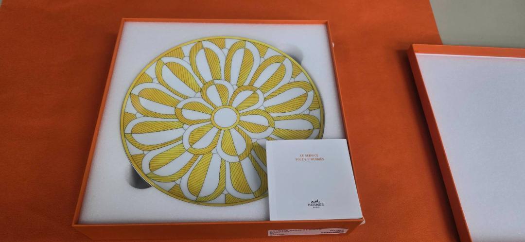 【新品未使用品】HERMES 046107P Dessert plate2set