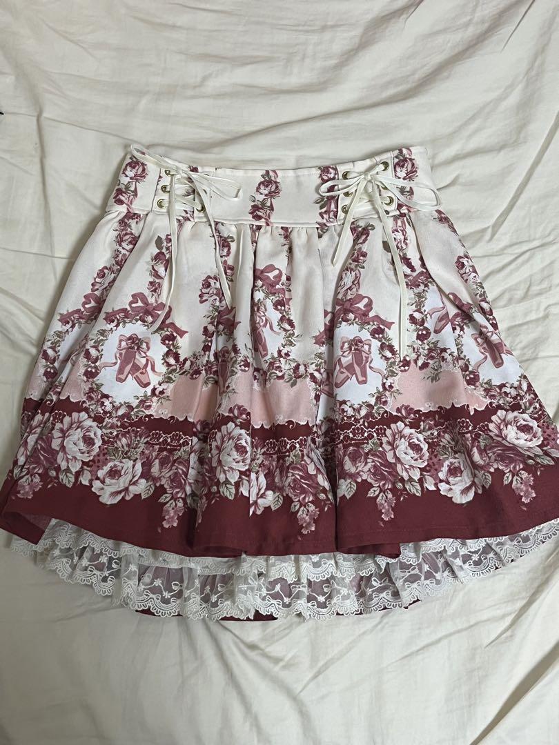 ♡LIZLISA♡ トゥシューズ柄フリルミニスカート